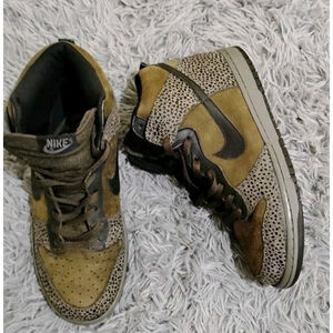 Nike Dunk High 2004 Safari Sable Forest Green Mens Size 11 Sneakers 306968-201